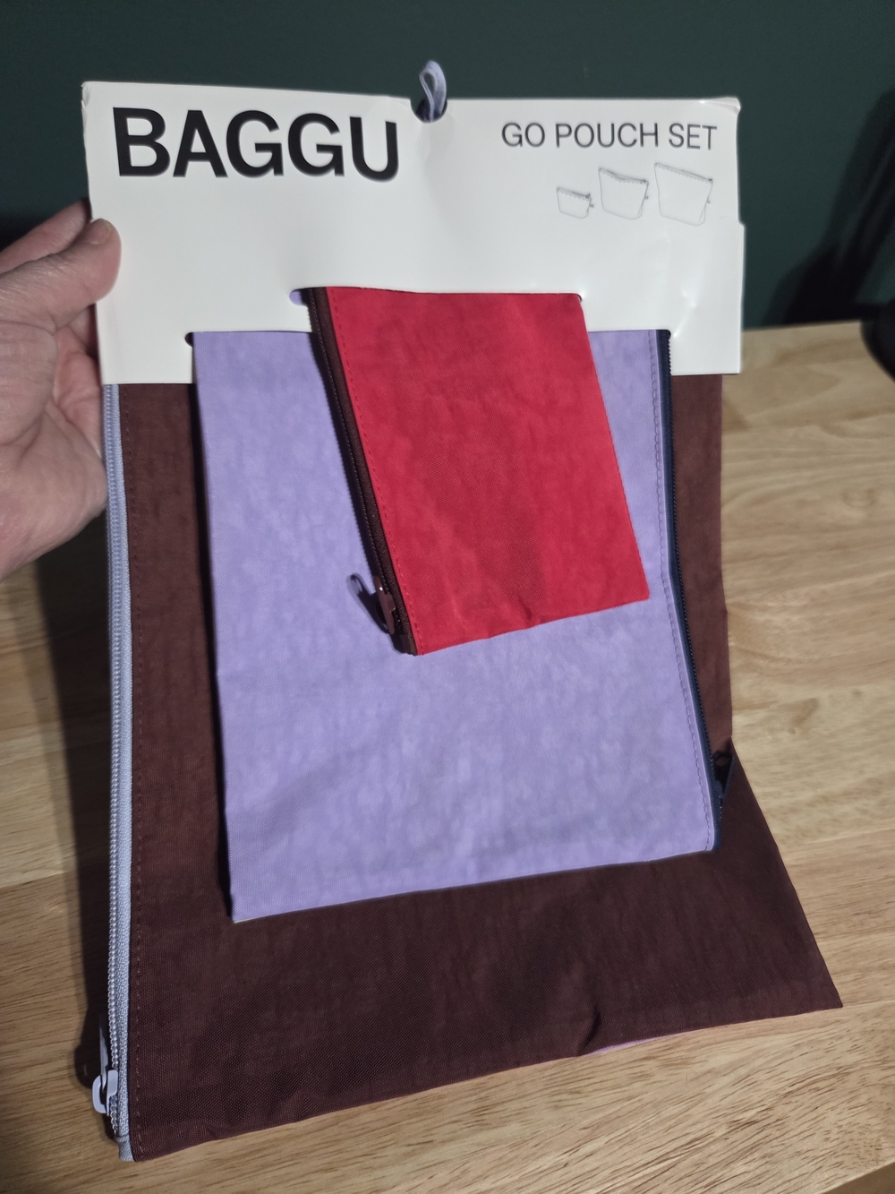 BAGGU Go Pouch Set - Kaleidoscope Mix